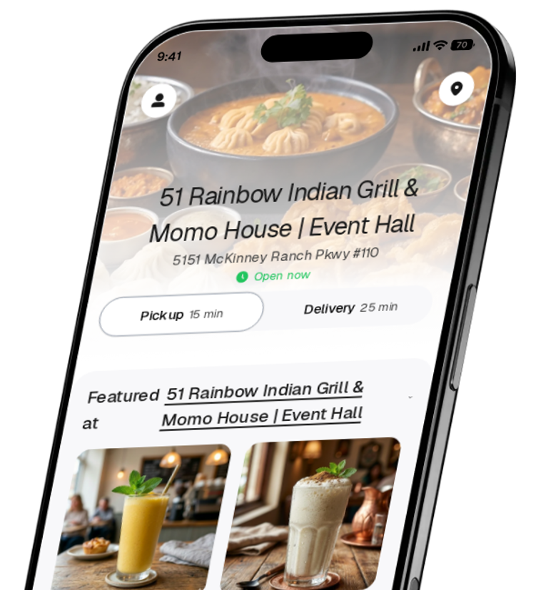 51 Rainbow Indian Grill & Momo House | Event Hall app preview