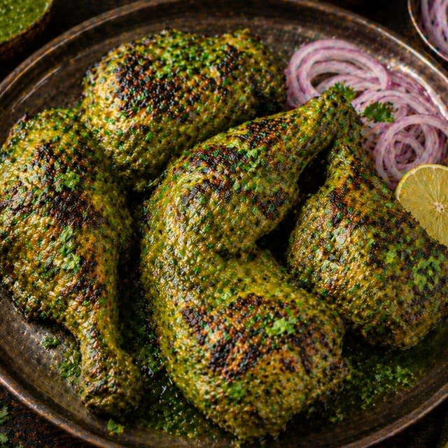 Hariyali Chicken.