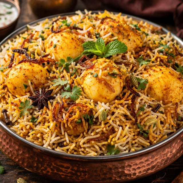 Egg Biriyani.