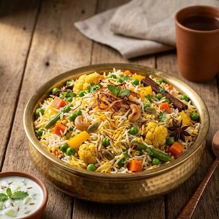 Delicious Vegetable Biryani and More