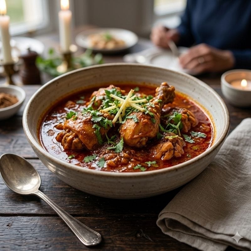 Chicken Rogan Josh (Curry).