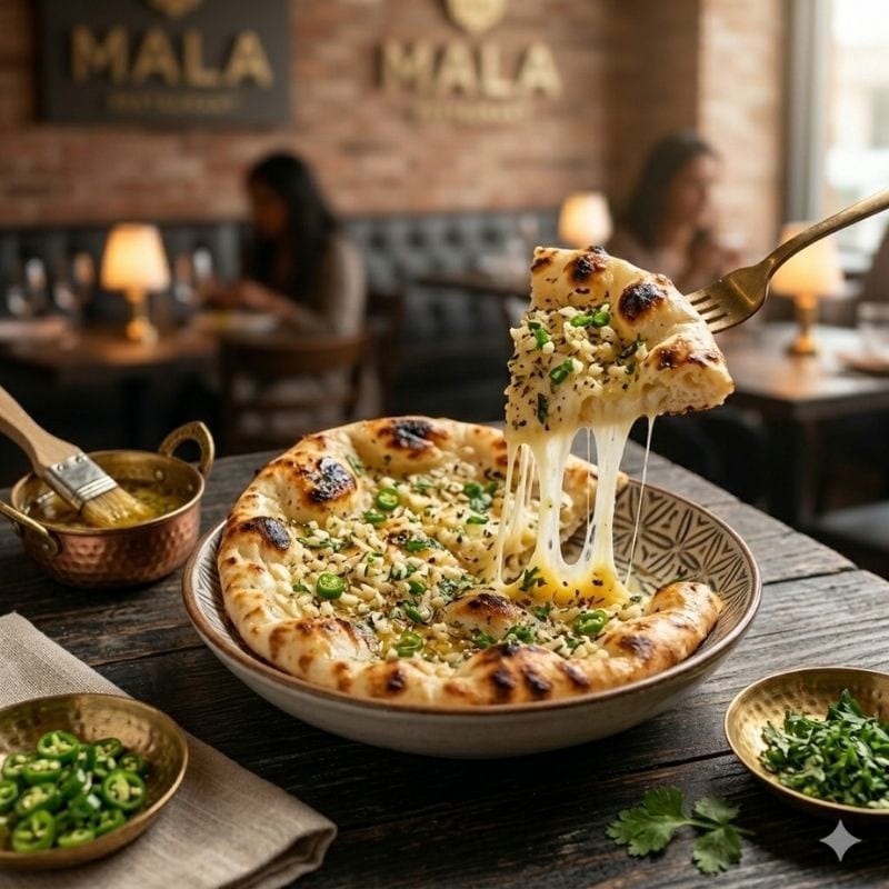 Garlic Cheese Naan.