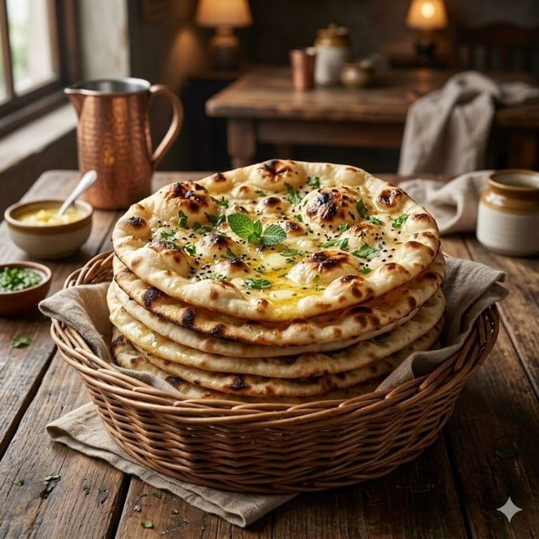 Delicious Butter Naan and Indian Cuisine Favorites