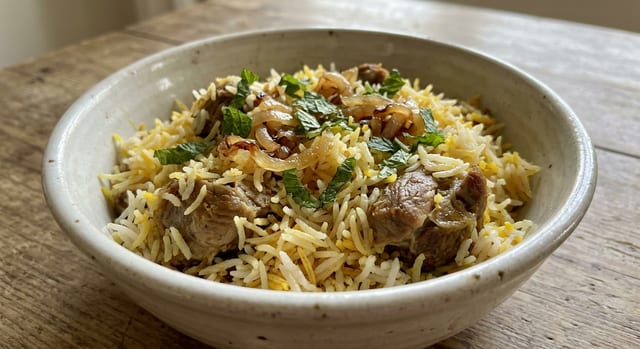 Goat Biriyani.