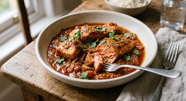 Salmon Vindaloo.