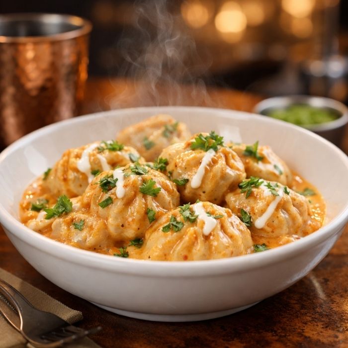 Chicken Malai Masala Momo