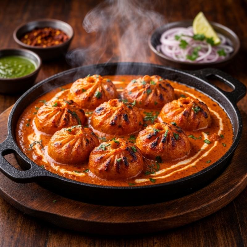 Veg Momo Tikka Masala